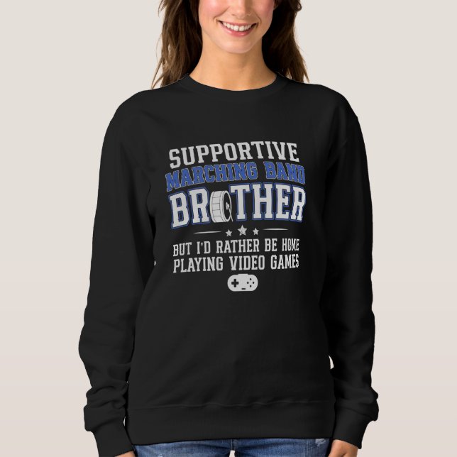 Unterstützender Marching Band Bruder Lustiger Marc Sweatshirt (Vorderseite)