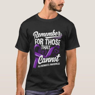 Unterstützer des Alzheimer-Bewusstseins-Lila-Bands T-Shirt
