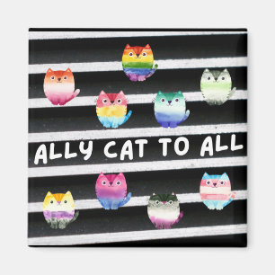 Unterstützer-Katze für alle Magnet