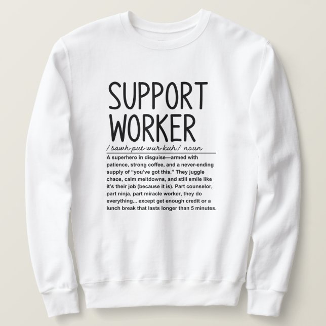 Unterstützer Sweatshirt (Design vorne)