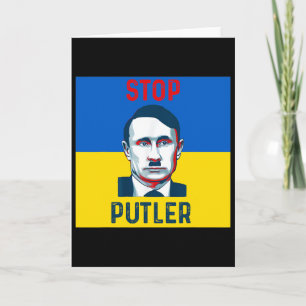 Unterstützt die Ukraine Stoppt Putler  Karte