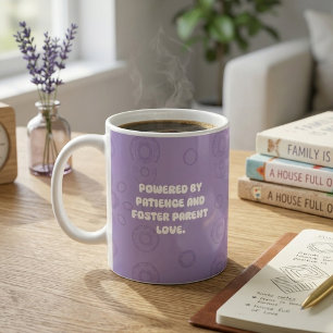 Unterstützt Durch Geduld Und Pflegeelternliebe Des Kaffeetasse