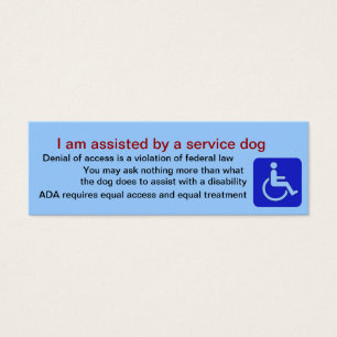 Unterstützt durch Service-Hundekarten