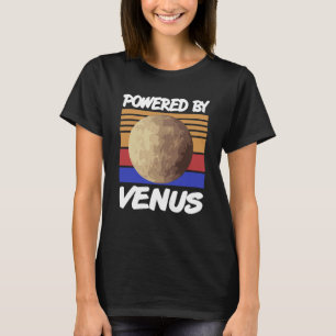 Unterstützt durch VENUS Retro-Sonnensystem-Planet- T-Shirt