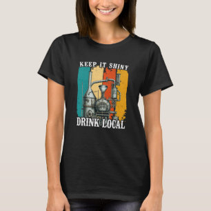 Unterstützt Euren lokalen Mondschein Haltet ihn gl T-Shirt