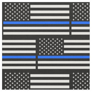 Unterstützt Polizeibeamte, die Thin Blue Line unt Stoff