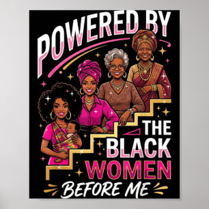 Unterstützt von den schwarzen Frauen vor der afrik Poster