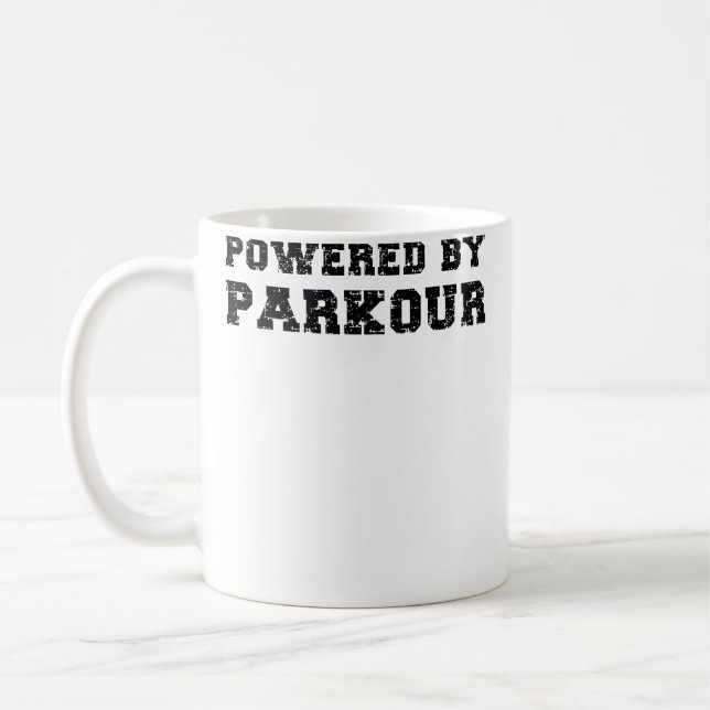 Unterstützt von Parkour Kaffeetasse (Links)