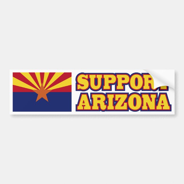 Unterstützung Arizona Autoaufkleber (Vorne)