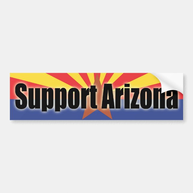 Unterstützung Arizona Autoaufkleber (Vorne)