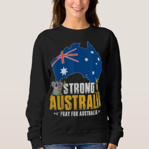Unterstützung Australien Strong rett koala Kangaro Sweatshirt