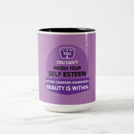 Unterstützung bei Essstörungen Zweifarbige Tasse