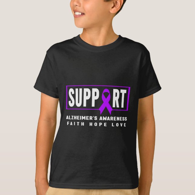 Unterstützung der Alzheimer-Kriegerin Alzheimer T-Shirt (Vorderseite)