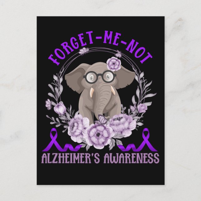 Unterstützung der Alzheimers Awareness Niedlich El Postkarte (Vorderseite)