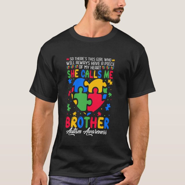 Unterstützung der Autismus-Familie Sie nennt mich  T-Shirt (Vorderseite)
