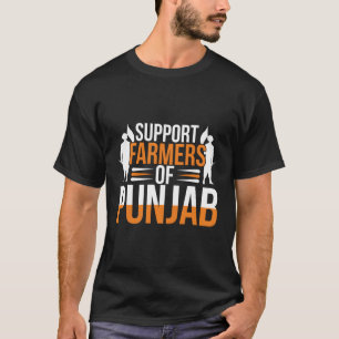 Unterstützung der Bauer von Punjab India Kisan Kun T-Shirt