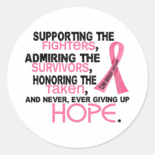 Unterstützung der Bewahrung von 3.2 Brustkrebs Runder Aufkleber
