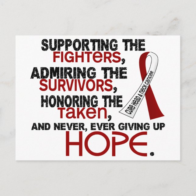 Unterstützung der Bewahrung von 3.2 Kopf-Nackenkre Postkarte (Vorderseite)