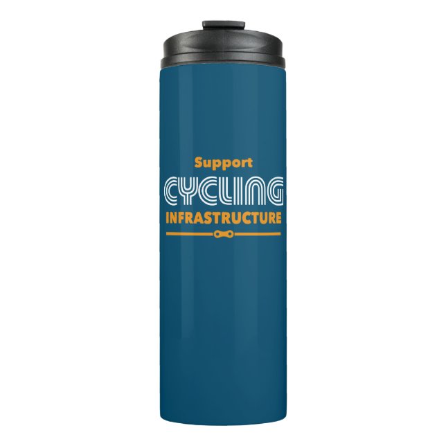 Unterstützung der Cycling-Infrastruktur Thermosbecher (Vorderseite)