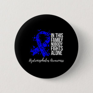 Unterstützung der Familie Blue Ribbon Hydrocephalu Button