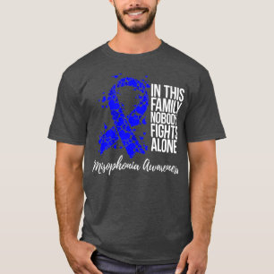 Unterstützung der Familie Blue Ribbon Misophonia T-Shirt