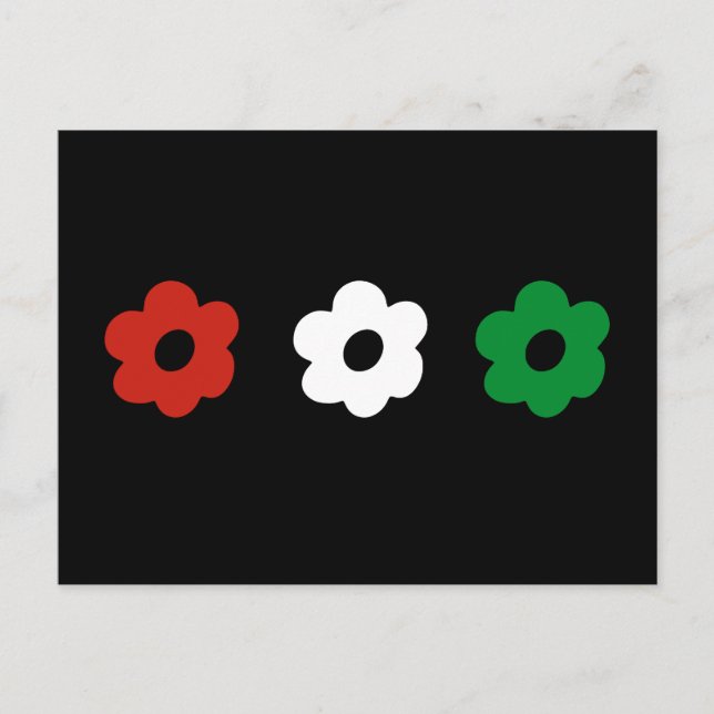 Unterstützung der Farben für Frieden Postkarte (Vorderseite)