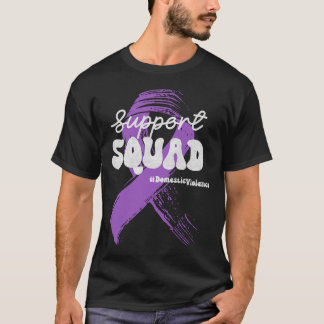 Unterstützung der Gewalt im Inland Squad Lila Band T-Shirt