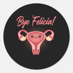 Unterstützung der Hysterektomie und Uterusoperatio Runder Aufkleber