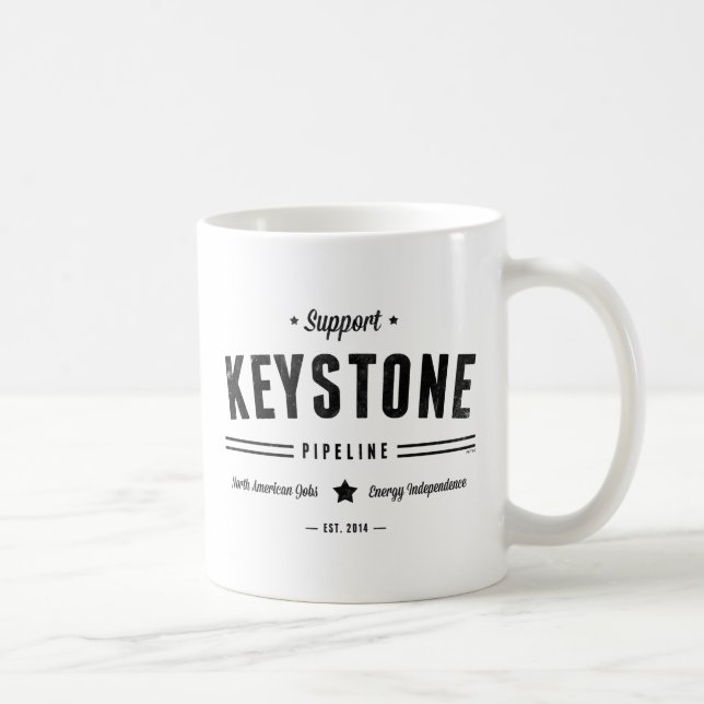Unterstützung der Keystone-Pipeline Tasse (Rechts)