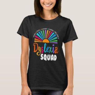 Unterstützung der Lehrerschule Lesen der Dyslexie- T-Shirt