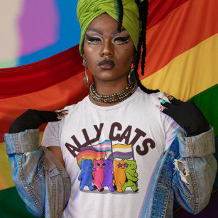 Unterstützung der LGBT-Gleichheit bei Katzen T-Shirt