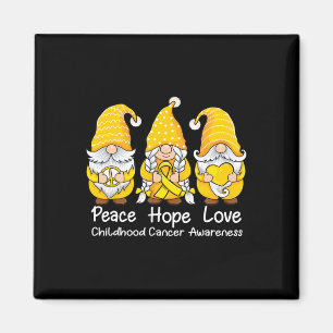 Unterstützung der Liebe "Peace Hope" Krebsbewussts Magnet