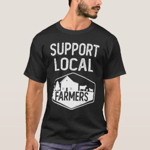 Unterstützung der lokalen Bauer des Bauernmarktes T-Shirt