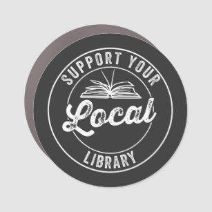 Unterstützung der lokalen Bibliothek Auto Magnet