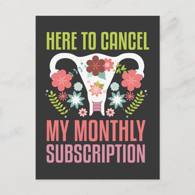 Unterstützung der Operation der Uterusentfernung H Postkarte (Vorderseite)