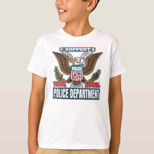 Unterstützung der örtlichen Polizei T-Shirt (Vorderseite)