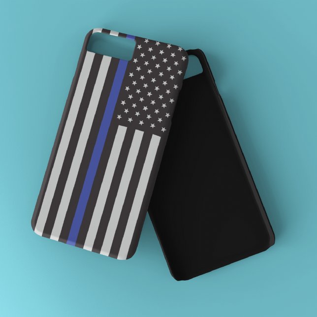 Unterstützung der Polizei Thin Blue Line American  Case-Mate iPhone Hülle (Von Creator hochgeladen)