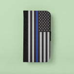 Unterstützung der Polizei Thin Blue Line American  Samsung Galaxy S5 Geldbeutel Hülle<br><div class="desc">Unterstützung der Polizei Thin Blue Line American Flag</div>