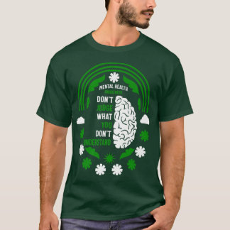 Unterstützung der psychischen Gesundheit: Grün nic T-Shirt