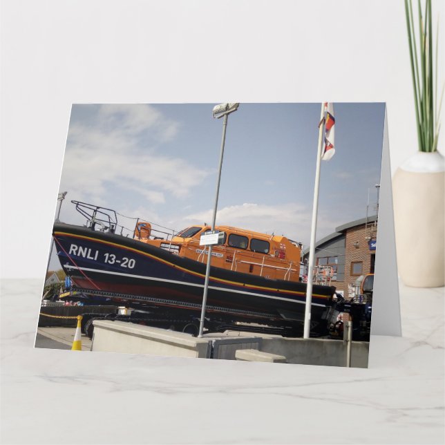 Unterstützung der RNLI Karte (Vorderseite)