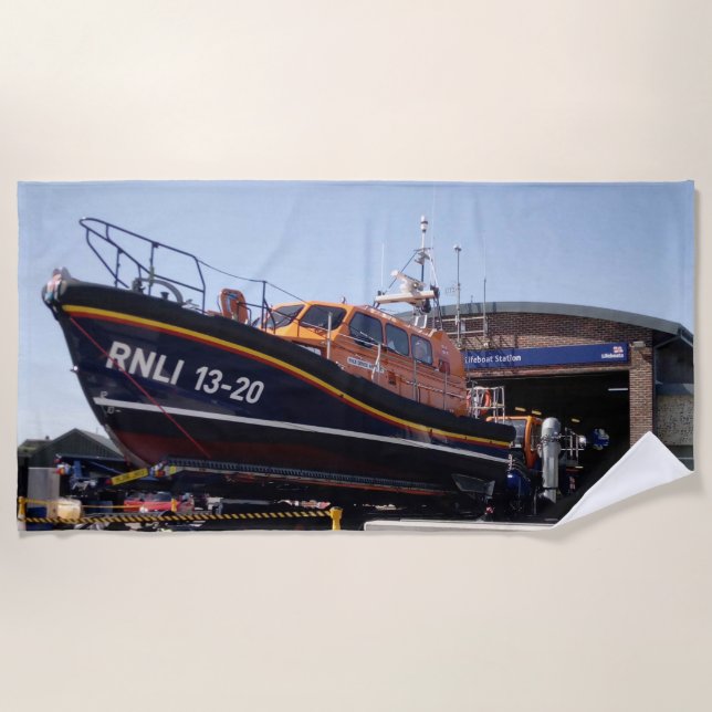 Unterstützung der RNLI Strandtuch (Vorderseite)