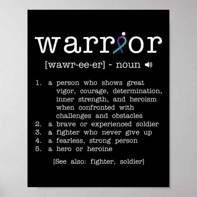 Unterstützung der Schilddrüsenkrebserkrankung Poster (Vorne)