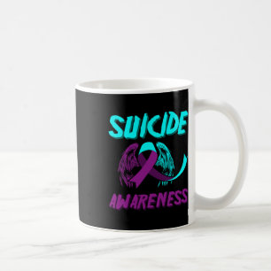 Unterstützung der Selbstmordbewusstsein Wings Suiz Kaffeetasse