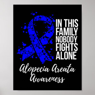 Unterstützung der Sensibilisierung für Alopezie Poster