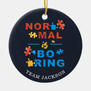 Unterstützung der Sensibilisierung für Autismus No Keramik Ornament