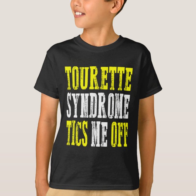 Unterstützung der Sensibilisierung für Tourette-Sy T-Shirt (Vorderseite)