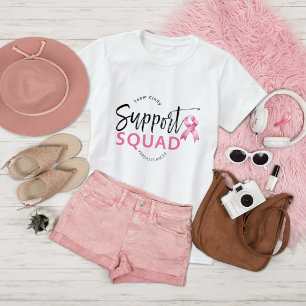 Unterstützung der Squad-Rosa Brustkrebs Schleife T-Shirt