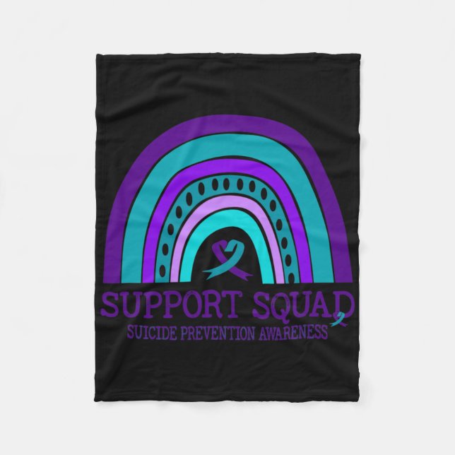 Unterstützung der Squad-Unterstützung für Rainbow  Fleecedecke (Vorderseite)