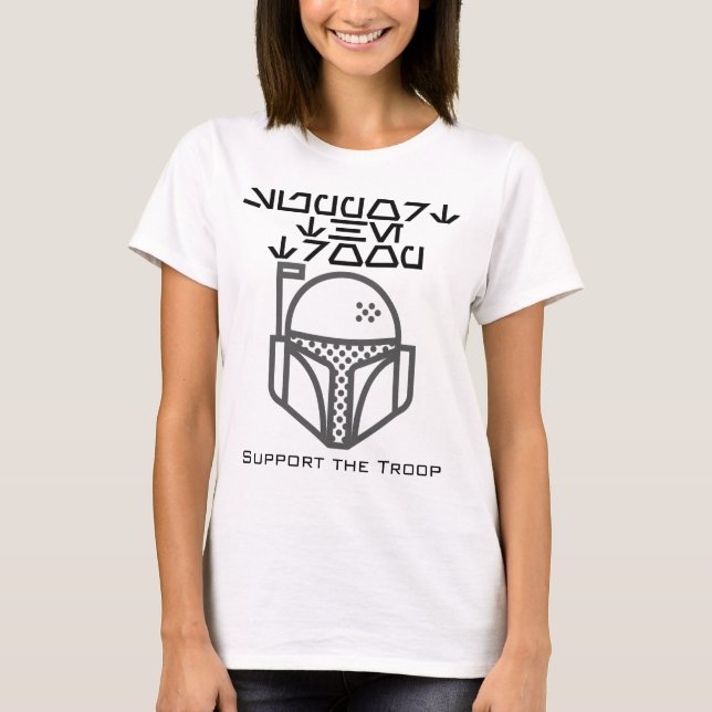 Unterstützung der Truppe.w T-Shirt (Vorderseite)