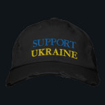 Unterstützung der Ukraine bestickte Cap Hat Freihe Baseballkappe<br><div class="desc">Ukraine - Frieden - ukrainische Flagge - Freiheit - Unterstützung - Solidarität - Starkes Zusammenspiel - Freiheit Sieg ! Sie können auf mehr als 1000 Zazzle Produkte umsteigen ! Wir stehen mit der Ukraine!</div>